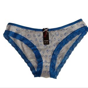 Blue Bunny & Carrot Print Panty NWT